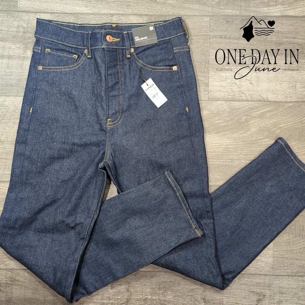Express Slim Super High Rise Jeans Size 8
